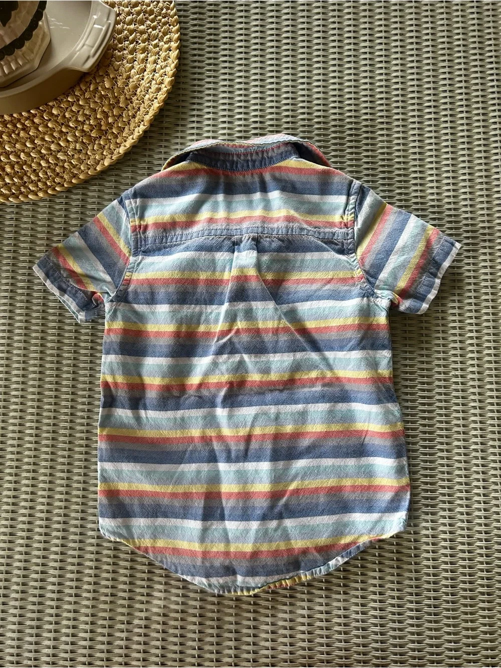 The Children's Place Multicolor Striped Short-Sleeve Button-Down Shirt